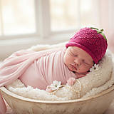 Detské čiapky - Merino čiapka newborn | Malina - 17868211_
