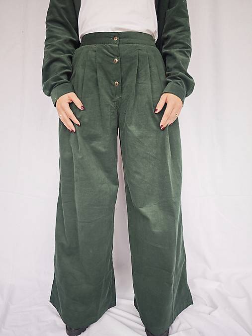 Nohavice - Sukňové nohavice - baby kord - 17869169_