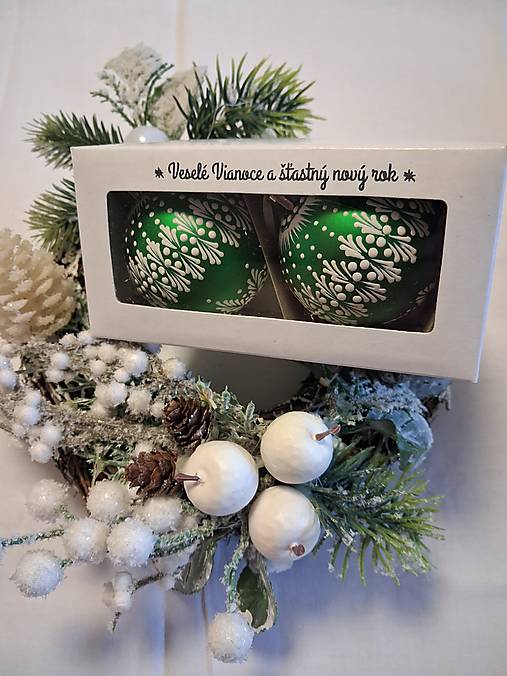 Dekorácie - Vianočné gule v darčekovom balení - 17869444_