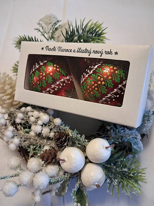 Dekorácie - Vianočné gule v darčekovom balení - 17869449_