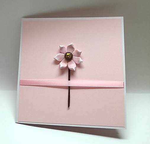 Papiernictvo - Pohľadnica / blahoželanie s kvetinkou II ... - 17872081_