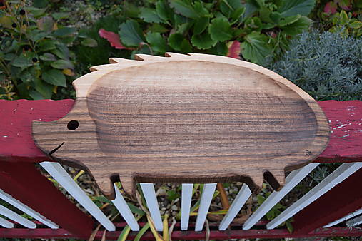 Nádoby - Miska/denko z orecha - ježko - 17872223_