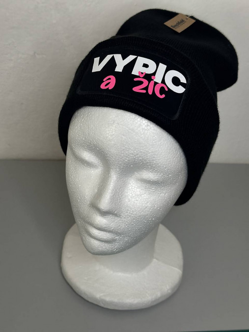 Zimná čiapka s potlačou (Vypic a žic / PINK)