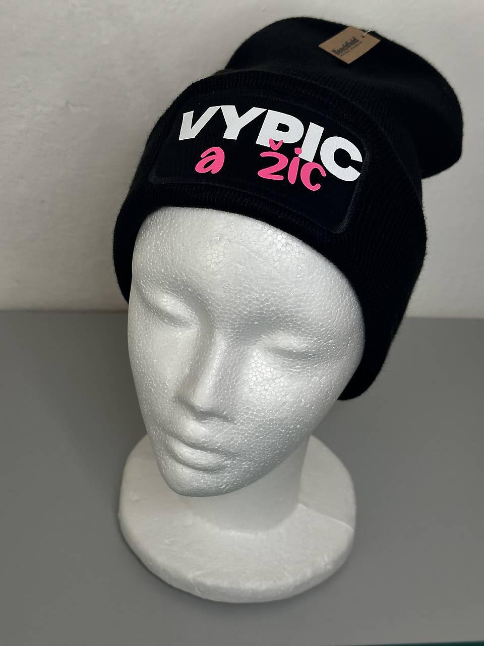 Zimná čiapka s potlačou (Vypic a žic / PINK)