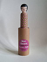 Dekorácie - Mini Geisha - pink dotty - 17872198_