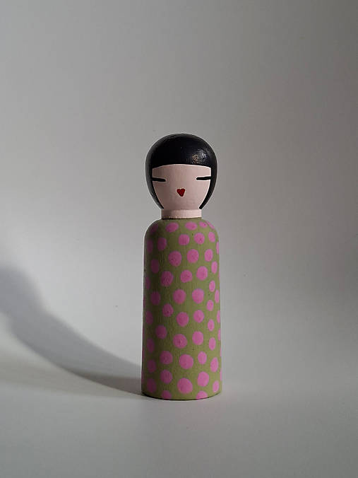 Dekorácie - Mini Geisha - pink dotty - 17872196_