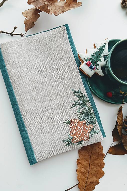 Papiernictvo - Maľovaný obal na knihu, medovník - 17870748_