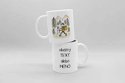 Nádoby - Hrnček "TURISTA" (Farebný - vlastný text) - 17871240_