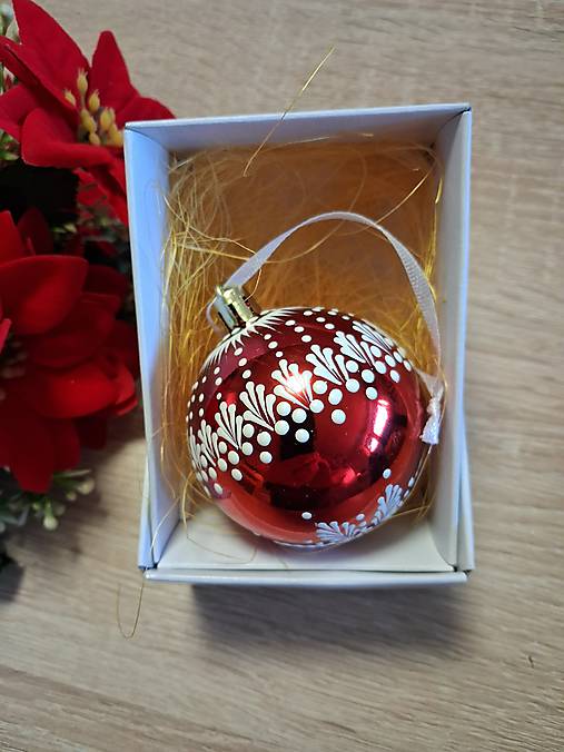Dekorácie - Vianočná guľa  v darčekovom balení - 17871754_