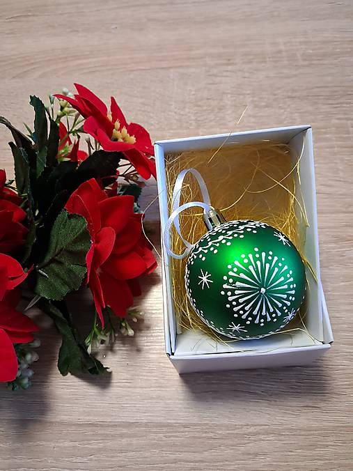 Dekorácie - Vianočná guľa  v darčekovom balení - 17871760_