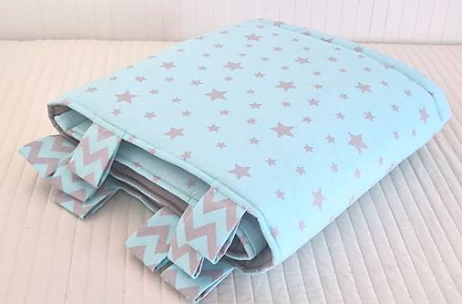 Úžitkový textil - Zástena za posteľ ... Mentolka - 17873376_