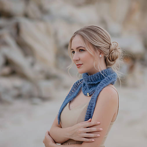 Šatky - Šatka alpaka hodváb | Túžba - 17875024_