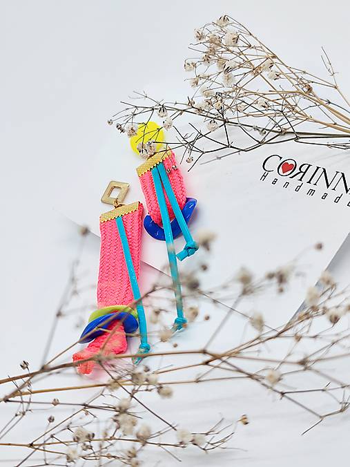 Asymetrické náušnice "BARBI"