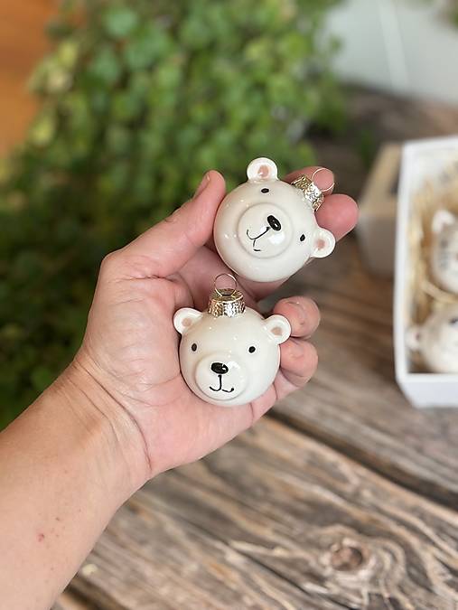 PREDOBJEDNÁVKA - Vianočná mini gulička na stromček (Medvedík)