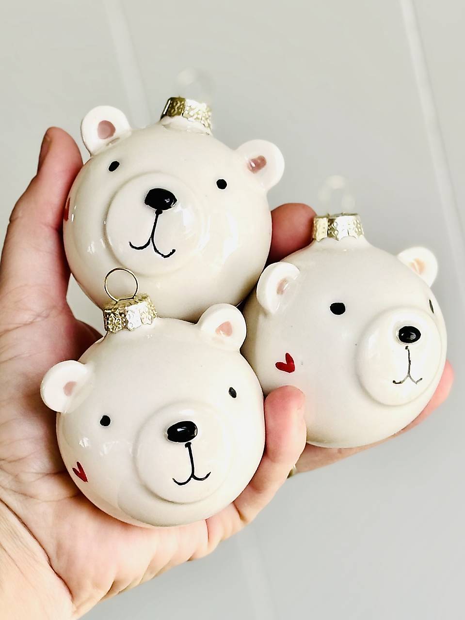 PREDOBJEDNÁVKA Vianočná guľa na stromček  (Medvedík)