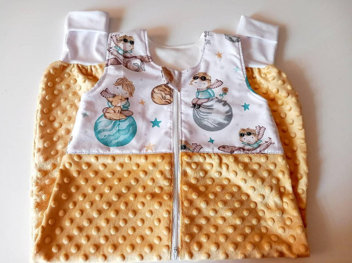 Detský textil - spací vak / minki  s nôžkami - 17875237_