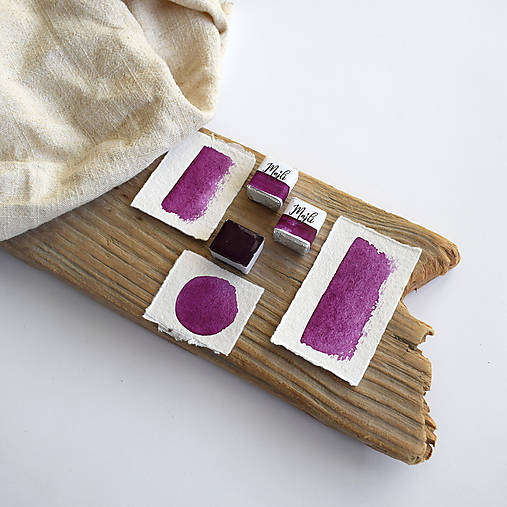 Farby-laky - Sasanka - ručne vyrobená akvarelová farba - 17874694_