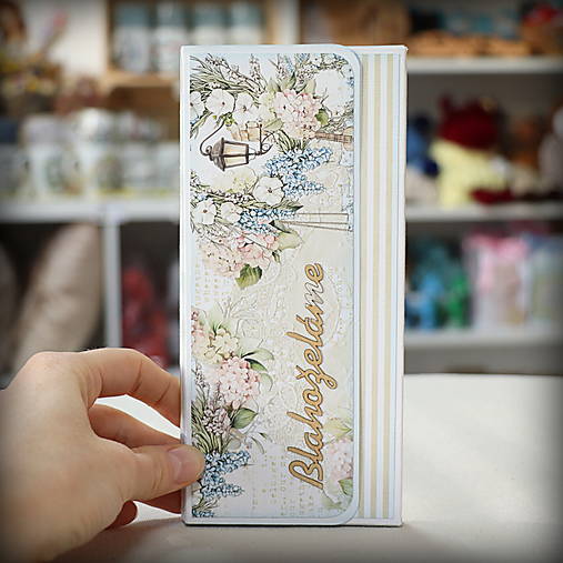 Scrapbookingové obaly na čokoládu