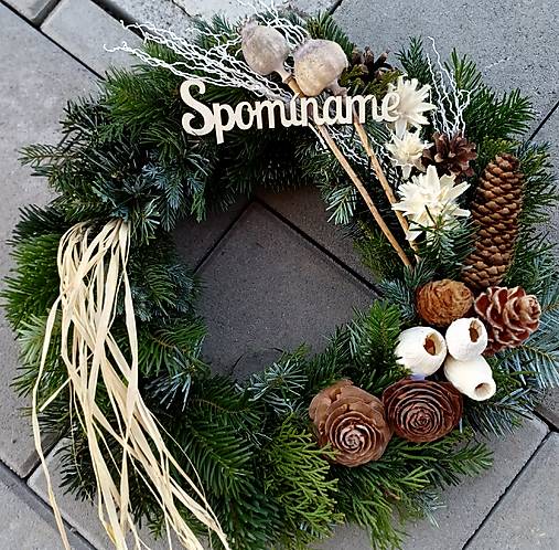 Dekorácie - Veniec  dušičkový - 17874711_