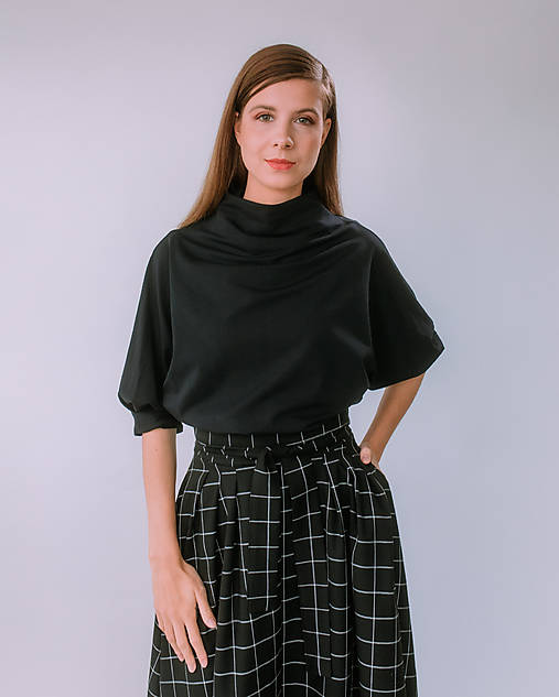 Topy, tričká, tielka - MIESTNI TEPLÁKOVÝ TOP ADAM (ČIERNY) - 17878656_