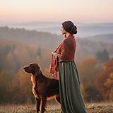 Šatky - Šatka alpaca silk | Tvoja škoricová - 17879528_