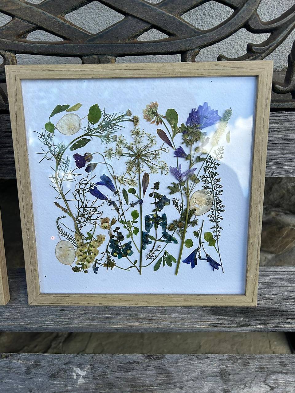 Lisovaná jeseň - modrá