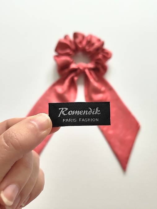 Maxi scrunchie asymetrická (Lososová)