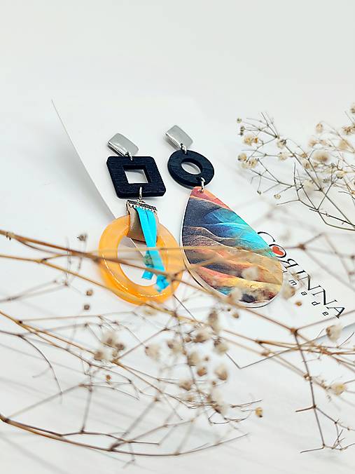 Asymetrické náušnice "CATIA"