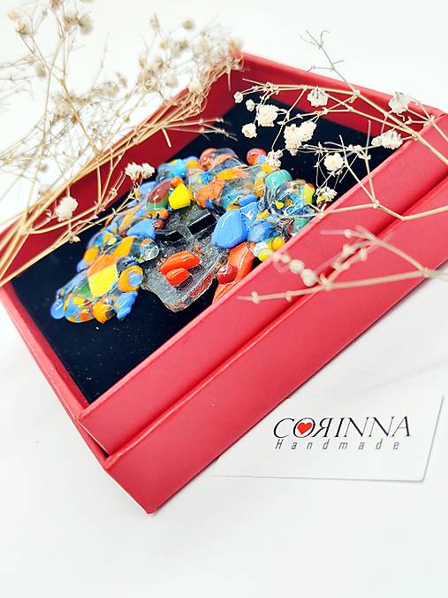 Sklenená brošna " CORINNA"