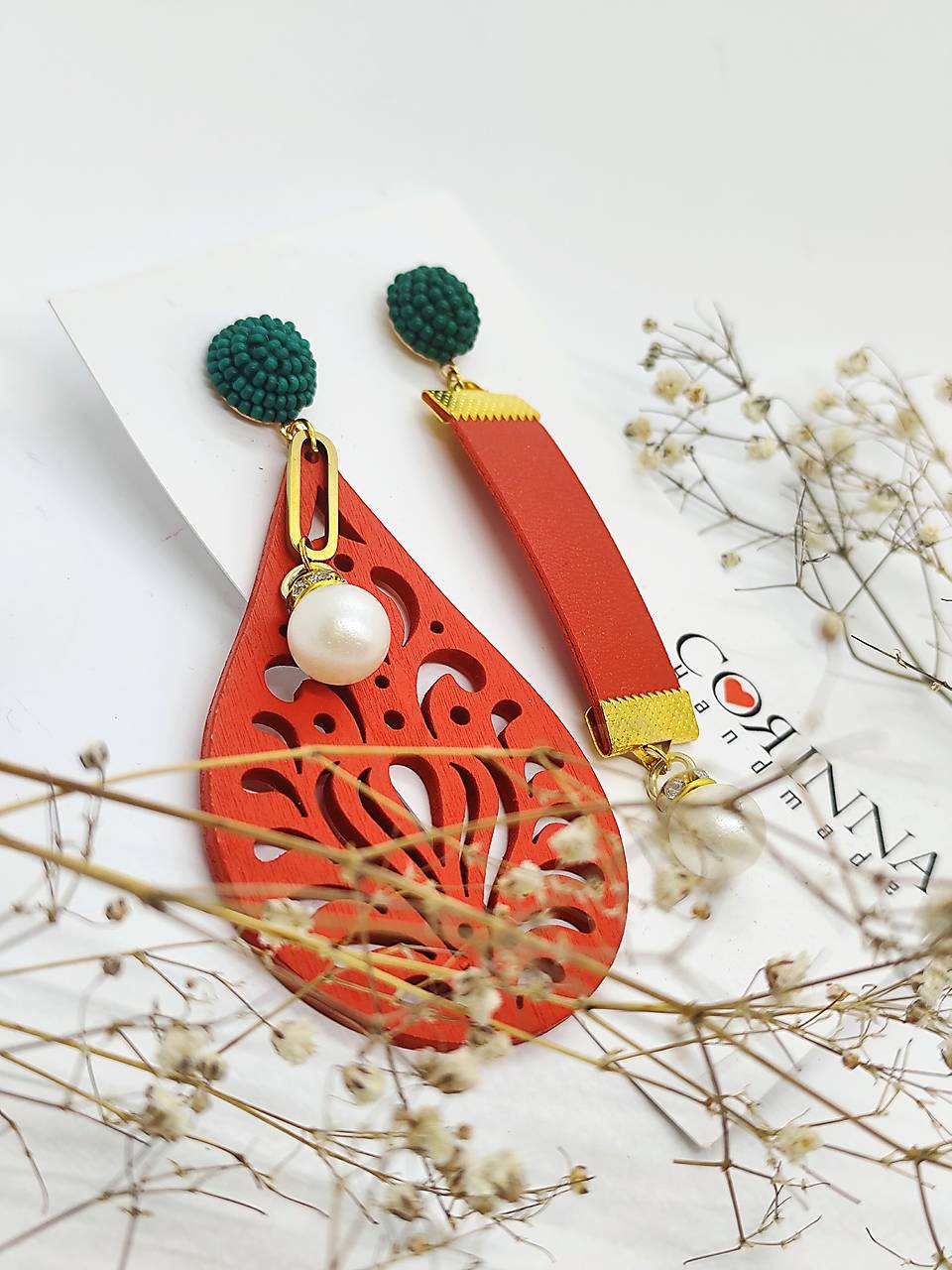 Asymetrické náušnice "AMELIA"