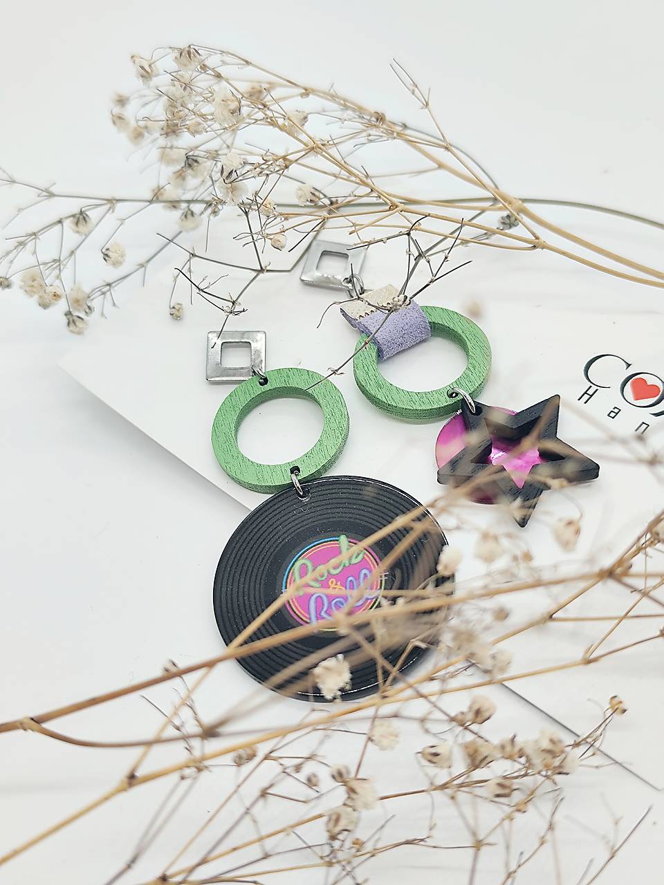 Asymetrické náušnice "AURORA"