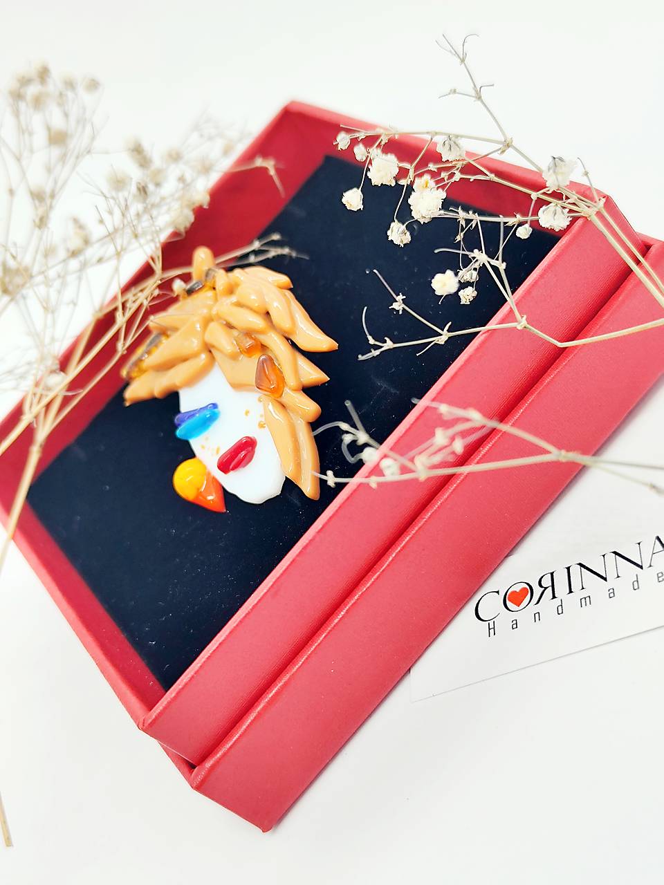 Sklenená brošna " ALEXANDRA"