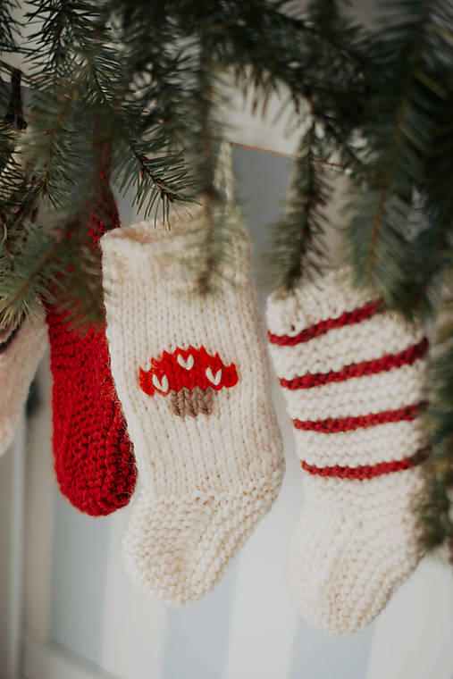 Dekorácie - Mikulášske/vianočné čižmičky - 17877926_