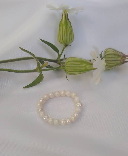 Prstene - Prsteň perly - 17878754_