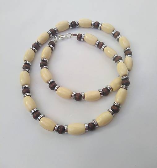 Pánske šperky - Pánsky drevený náhrdelník (19) - 17876936_