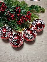 Dekorácie - Vianočné gule sklenené  zdobené voskom - 17878759_