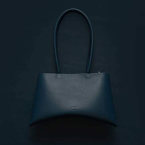 Kabelky - Kožená kabelka Meda petrolejová - 17879311_