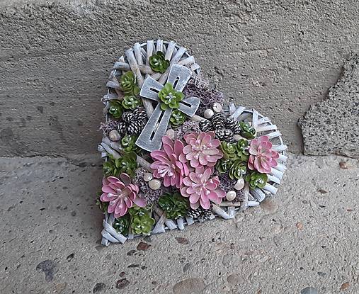 Dekorácie - Malé spomienkové srdiečko - 17879839_