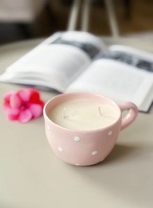 Sviečky - Voňavá sviečka v cappuccino šálke  - 17881089_