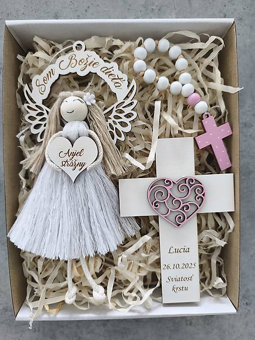Dekorácie - Darček ku krstu Som Božie dieťa - 17882424_