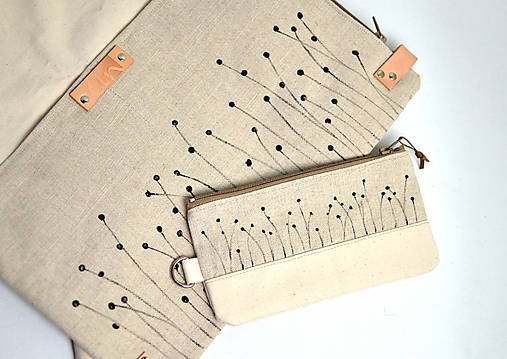 Batoh (bavlna, ľan, koža)  LÚKA white