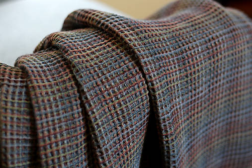 Veľký exkluzívny ľanový pléd v odtieňoch hnedej – elegancia a prírodný štýl pre váš domov