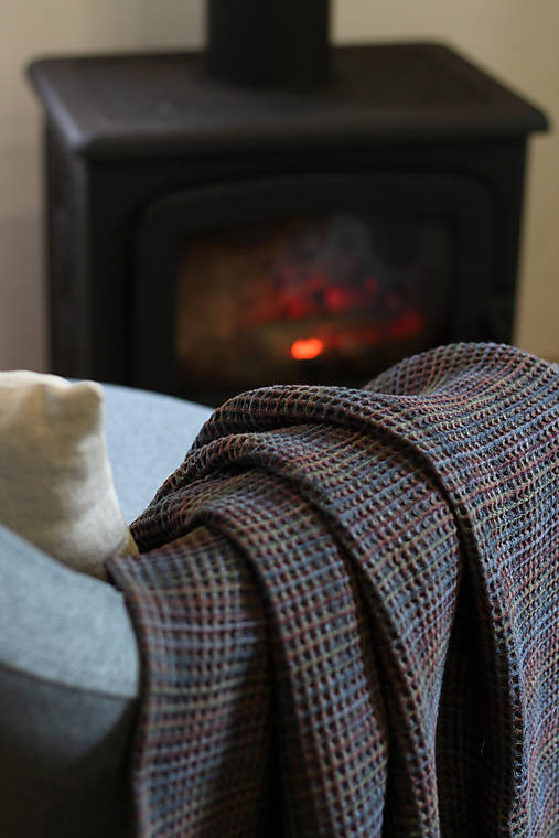 Veľký exkluzívny ľanový pléd v odtieňoch hnedej – elegancia a prírodný štýl pre váš domov