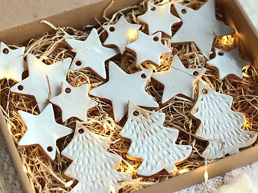 Ozdôbky na stromček "tichá noc"