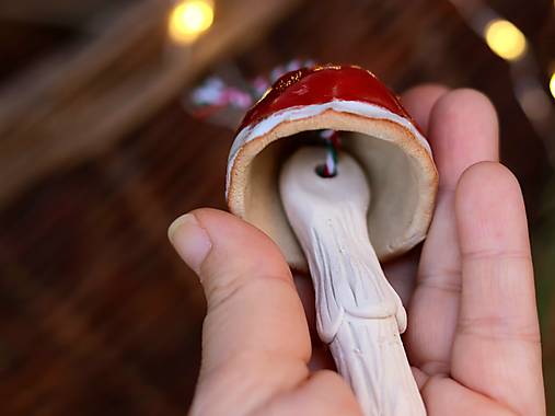 Ozdôbky na stromček "muchotrávky"