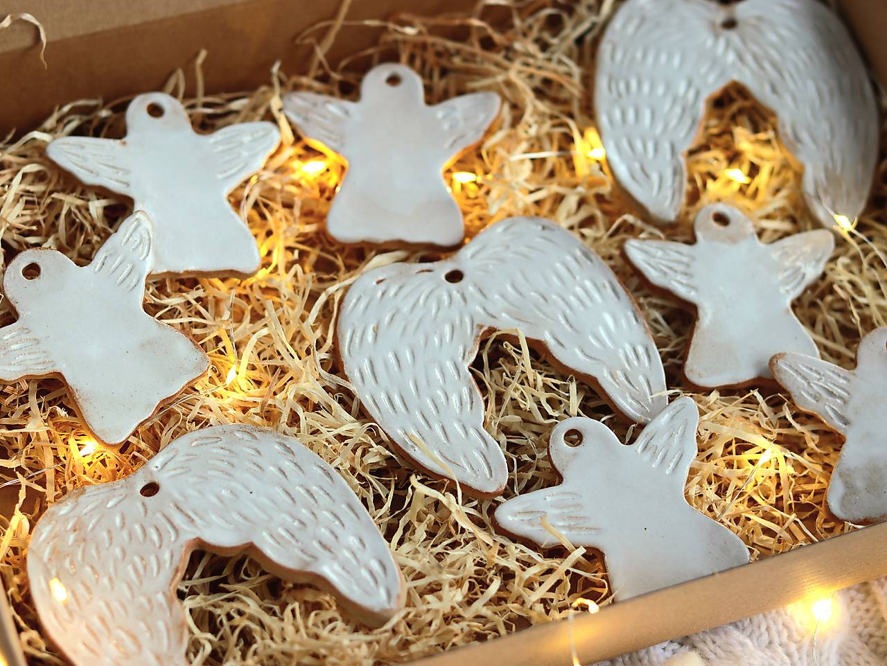 Ozdôbky na stromček "anjelské"