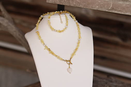 Náramok citrín, mesačný kameň