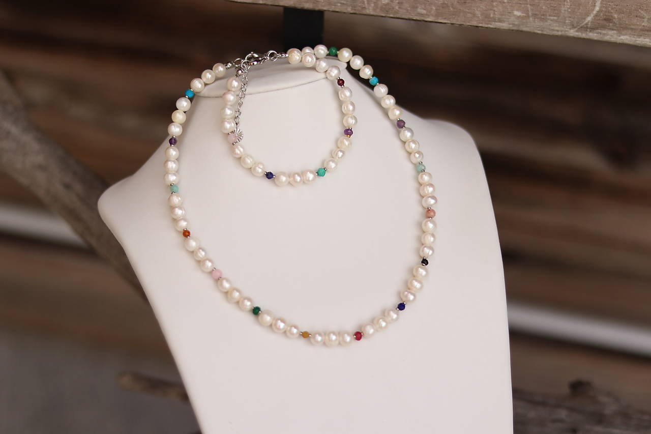 2-dielna perlová sada s minerálmi