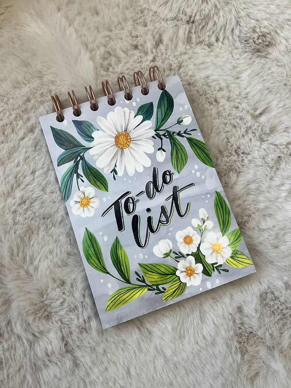 TO DO list krúžkový kvetinový td13