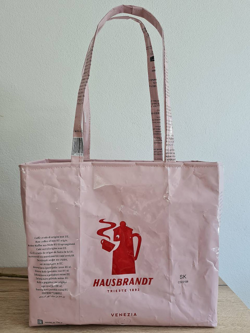 Dobrý obchod - Taška z kávových obalov (Kávová taška - ružová) - 17881029_